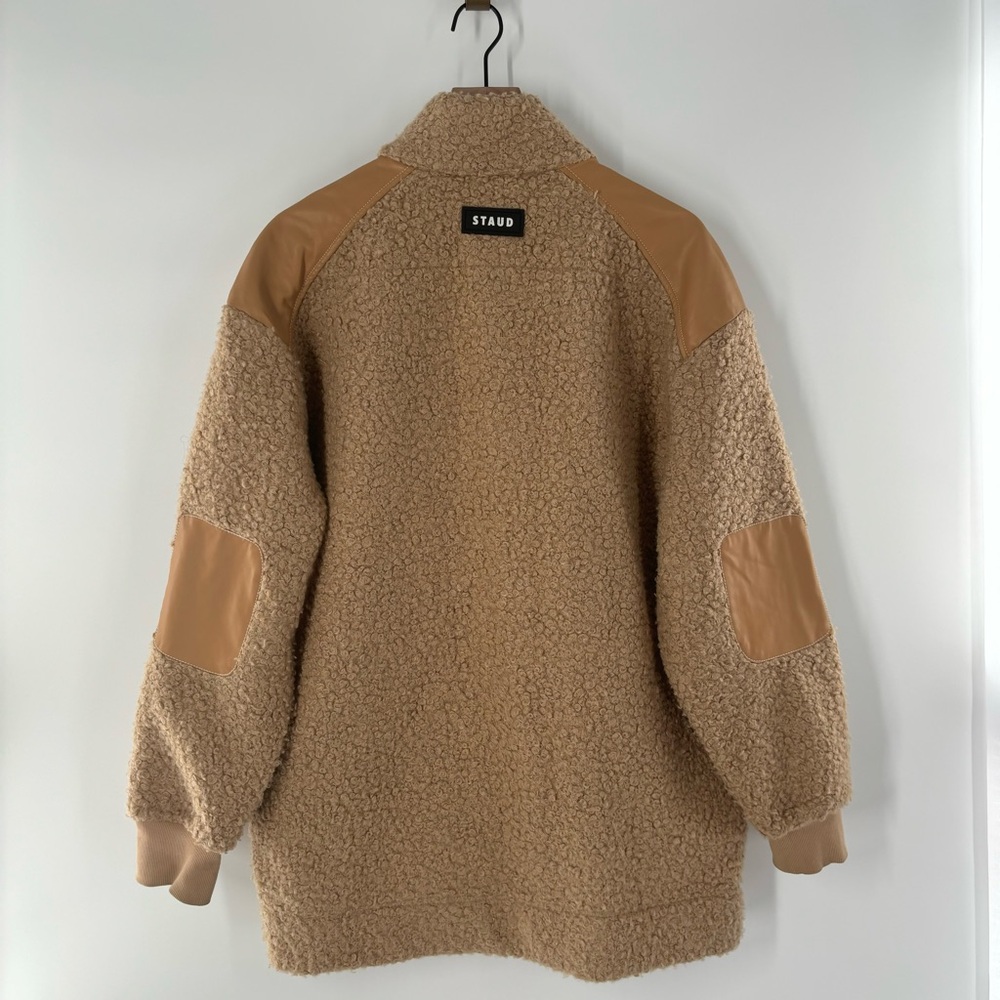 Staud Scrabble Patchwork-Effect Faux Shearling Co… - image 3